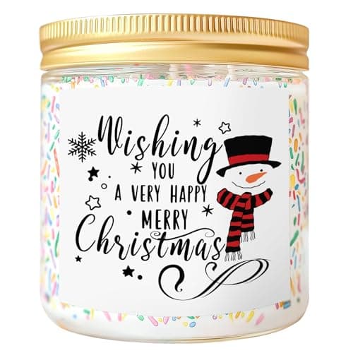 7 oz Vanilla Soy Wax Sprinkles Candle, Best Friend Birthday Gift for Women