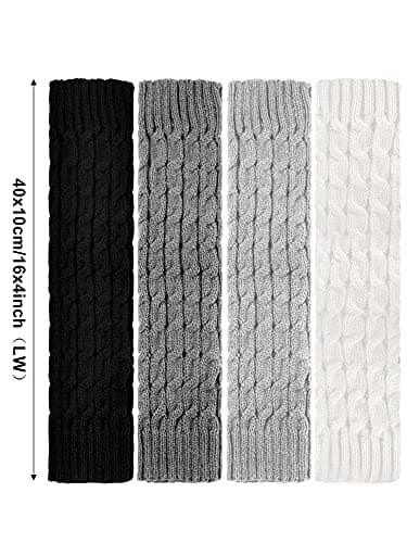 Geyoga Women's Long Winter Leg Warmers Cable Knit Boot Socks
