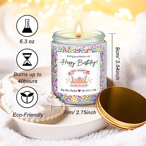 Happy Birthday Gifts for Women: Cake Candles & Best Friends