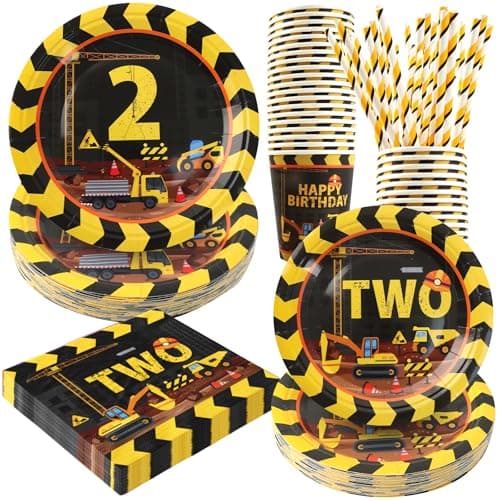 Spa Birthday Party Decorations, 120PCs Disposable Tableware | Relaxing Supplies for 24 Guests