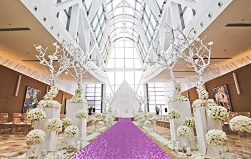 Sequin Runner Rug 2FTx15FT Wedding Aisle Runner