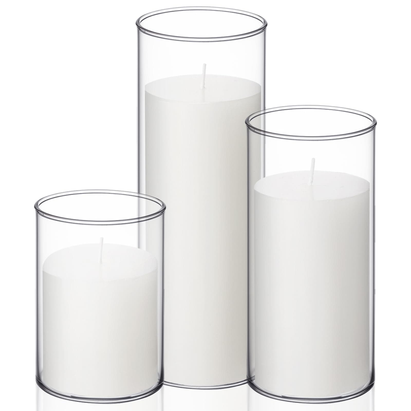 Slim Candle Wedding Valentine's Day Centerpieces