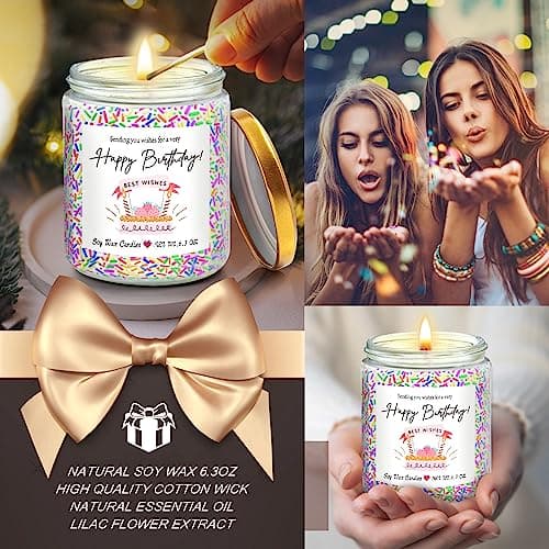 Happy Birthday Gifts for Women: Cake Candles & Best Friends