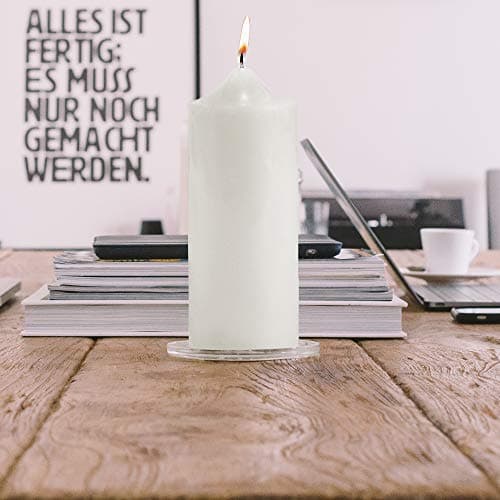 Super Z Unscented Pillar Candles for Weddings and Home Decoration