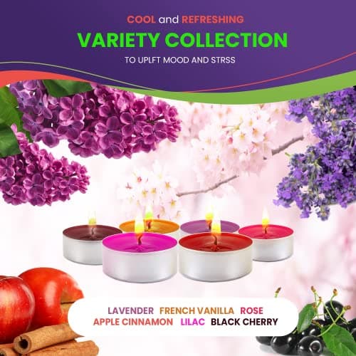 Bulk Pack of 90 Scented Tealight Candles for Home and Weddings