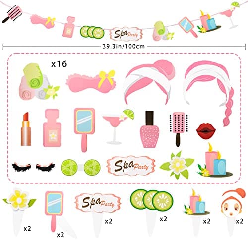 Spa Birthday Party Supplies for Girls