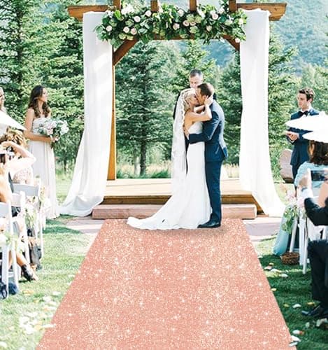 Luxury Sparkly Aisle Runners for Church Beach Wedding Walkway