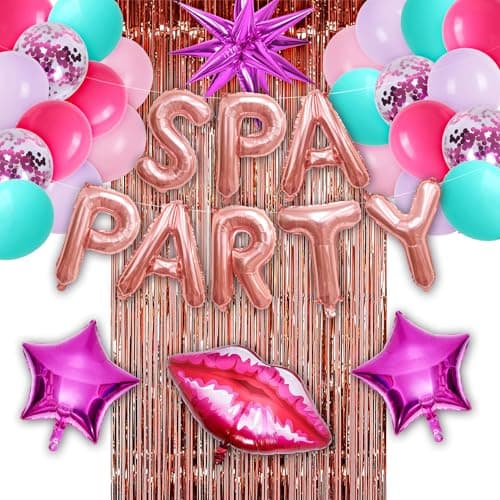 Spa Party Balloons and Decorations for Girls' Sleepovers