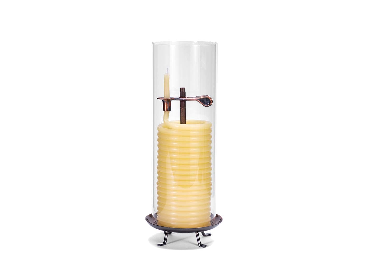 Eco-Friendly 80-Hour Natural Beeswax Candle, Cotton Wick, Yellow