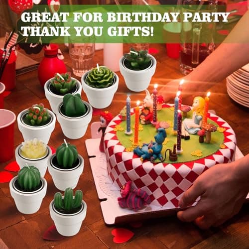 Shihanee 36 Pcs Succulent Candle Decorations