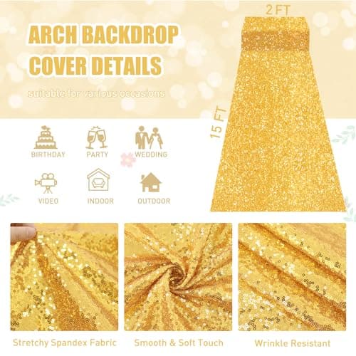 Sequin Aisle Runner for Wedding Ceremony, Party, and Birthday Hallway
