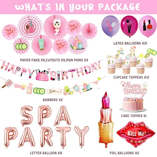 Spa Party Supplies for Girls