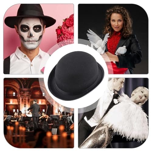 Victorian Black Top Hat - Felt Halloween Costume Accessory