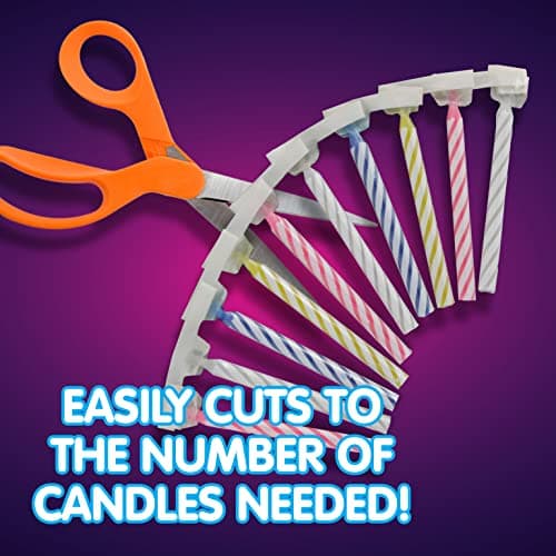 Quick Light Birthday Candles - Lighting One Lights Them All - Multi-Color 4-Pack