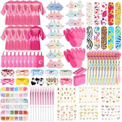 Toulite 10 Sets Spa Birthday Party Supplies for Girls, Kids