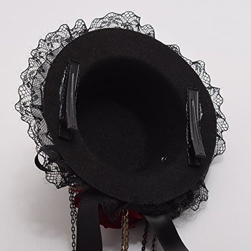 GRACEART Steampunk Mini Top Hat for Women's Costumes