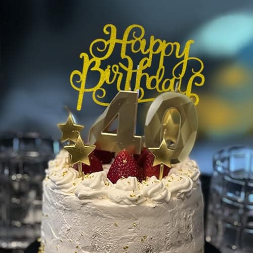 Personalized 3D Diamond Shaped Birthday Candles