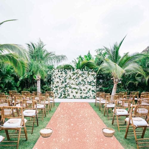 Sequin Aisle Runner for Wedding Ceremony