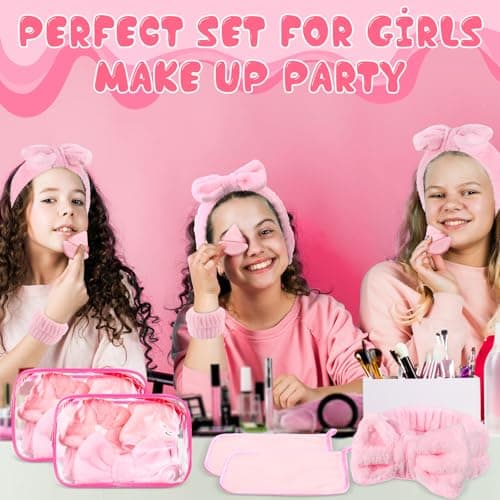 Hoteam Spa Sleepover Party Supplies for Girls: Makeup & Care Kit