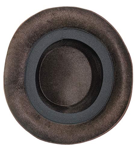 Dickens Era Roaring 20s Formal Velvet Top Hat Brown Magician Accessory