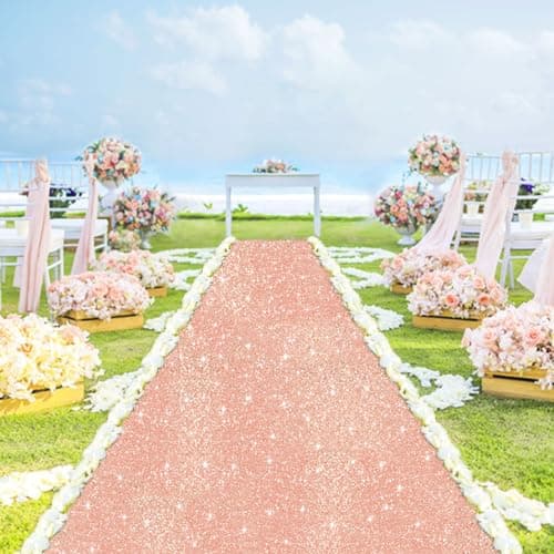 Sequin Aisle Runner for Wedding Ceremony