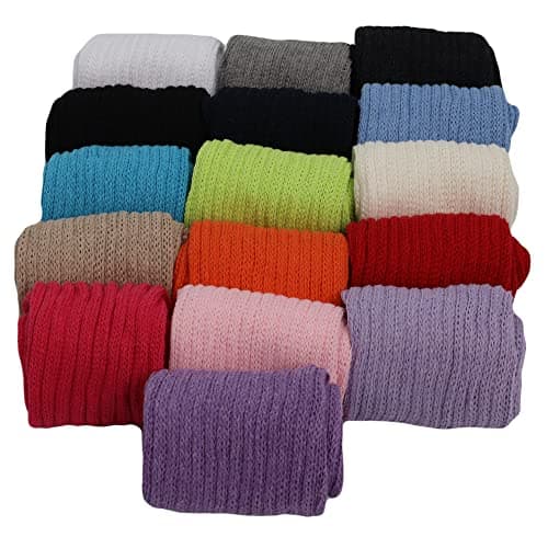 American-Made AWS Women's Retro Knitted Cotton Leg Warmers Soft & Stretchy