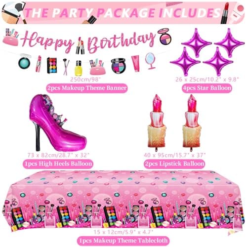 Spa Birthday Party Decorations for Girls & Women - Balloons, Favor Bags, Tableware (Banner)