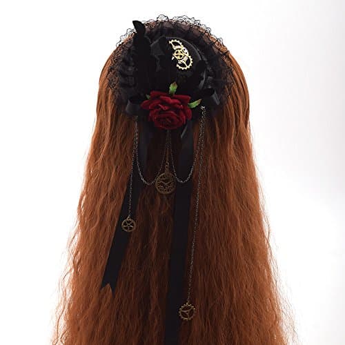GRACEART Steampunk Mini Top Hat for Women's Costumes