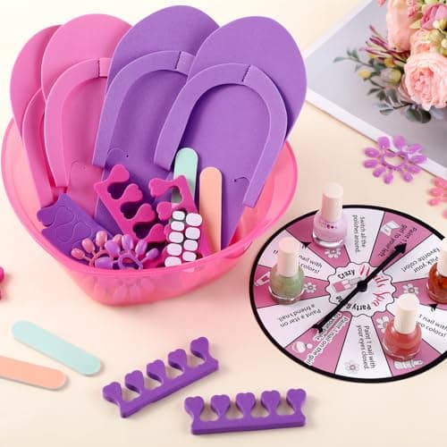 8 Set Spa Party Supplies with Nail Kits & Sleepover Favors