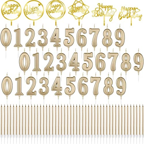 Simplified Birthday Candle Set for Wedding Party