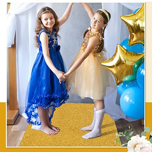 Gold Sequin Aisle Runner for Weddings and Events (2 x 15 ft)