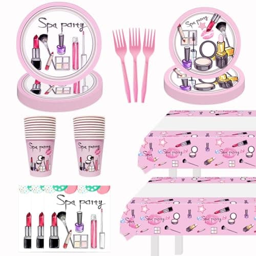 Refined Spa Party Decor Kit for Girls Makeup Spa Day Birthday