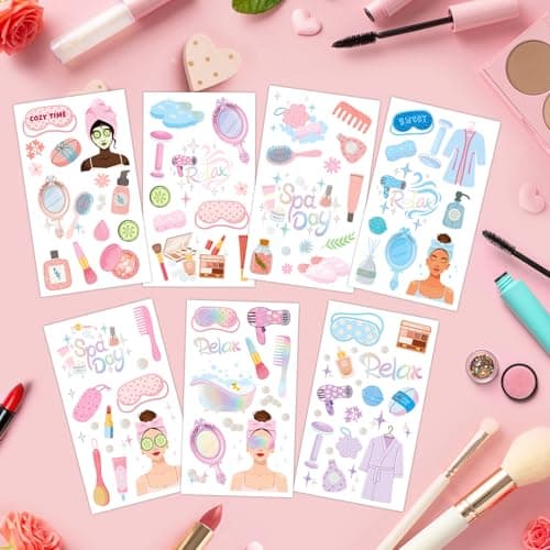 Spa Party Favors for Girls: Temporary Tattoos and Slumber Party Supplies
