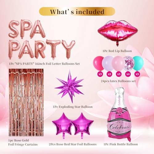 Girls Spa Party Supplies: Balloons, Favors, Decorations, and More!