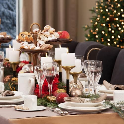 45-Hour White Unscented Dripless Pillar Candles for Home Holidays & Events