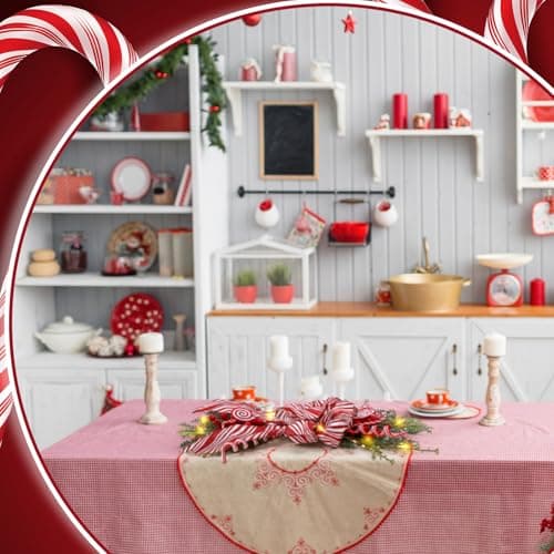 Hiboom 3 Pack 24 Inch Teardrop Prelit Christmas Swags with LED Lights