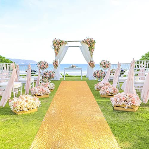 Glitter Aisle Runner for Wedding, Party and Decoration