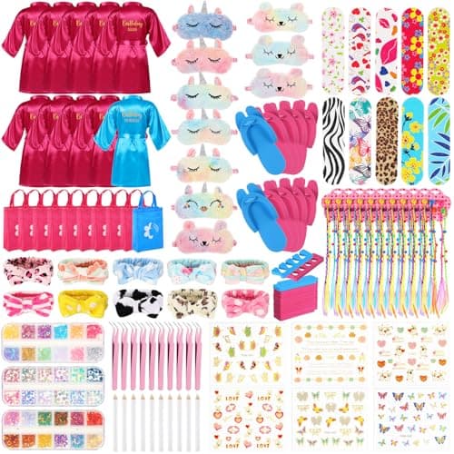 Toulite 10 Sets Spa Birthday Party Supplies for Girls, Kids