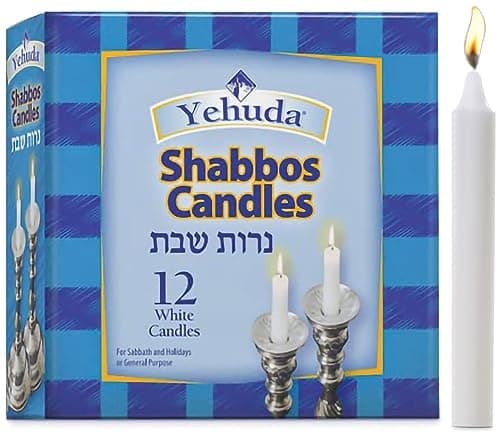 Yehuda 3 Hour Sabbath Candles, 12 Count