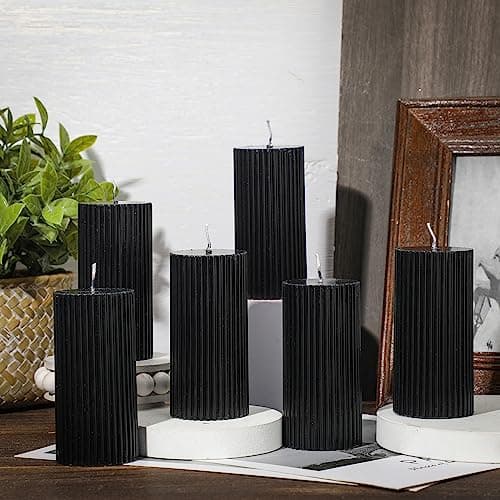 Minimalist Decorative Candles Column for Bedroom Wedding (White)