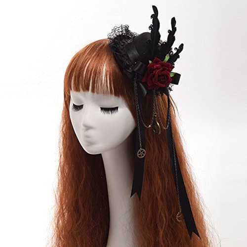 GRACEART Steampunk Mini Top Hat for Women's Costumes