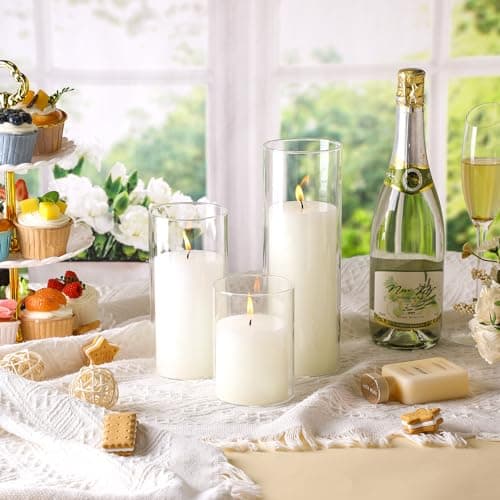 Slim Candle Wedding Valentine's Day Centerpieces