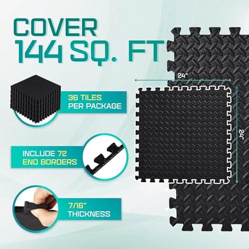 Puzzle Exercise Mat for Home Gym
