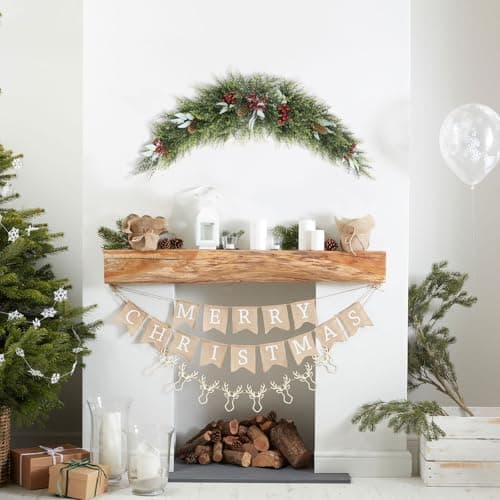 U'Artlines 43" Artificial Pine Cone & Berry Swag for Door & Home Decor