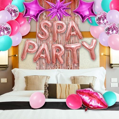 Spa Party Balloons and Decorations for Girls' Sleepovers