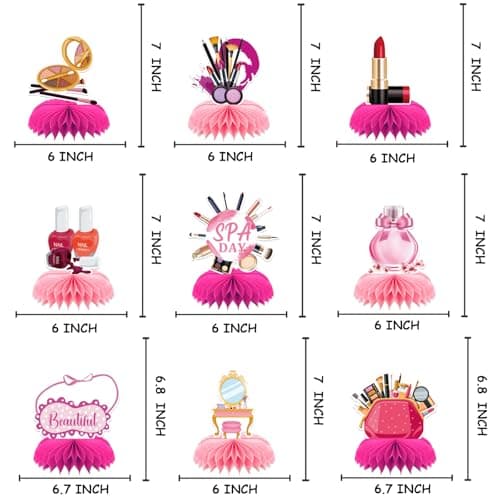9-Piece Spa Birthday Party Decor Set for Girls
