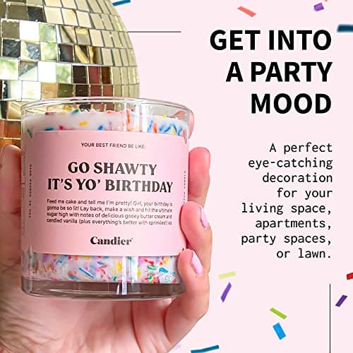 Birthday Cake Soy Candle - Relaxation Gift, 60-Hour Burn