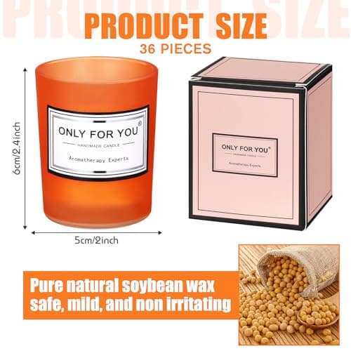 Scented Candle Gift Set for Women - Long Lasting Aromatherapy (Bright Style)