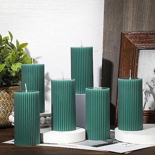 Minimalist Decorative Candles Column for Bedroom Wedding (White)