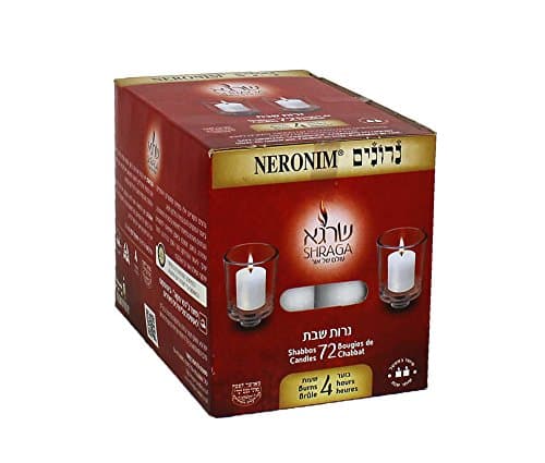 Neriot 4 Hour Votive Candles, 72 Pack